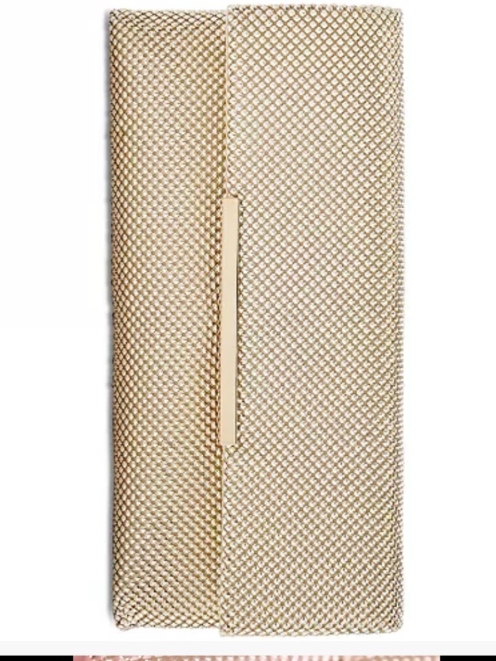 I.N.C. International Concepts Hether Shiny Mesh Clutch